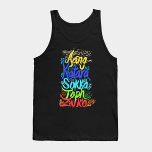 Team Avatar Names Tank Top